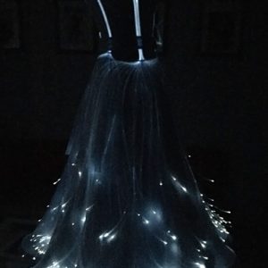 Платье с оптоволокном